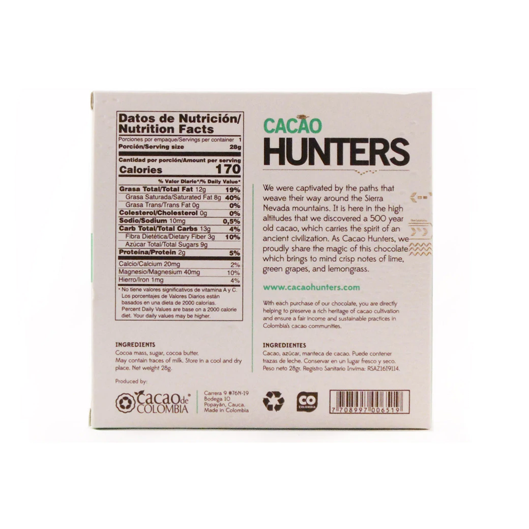 Cacao Hunters, "Heirloom" Arhuacos 72%